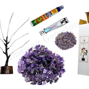 Do it Yourself Amethyst Crystal Decor Kit, DIY Craft Kit for Adults and Kids, DIY Gift for Women, Gift for Her, Home Office Decor, Fun Gifts