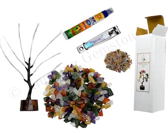 Do it Yourself Kits for Adults and Kids, Multi Gemstone Crystal Decor DIY Kit, Fun Gifts for Her, Home Office Table Decor (Premium Gift Box)