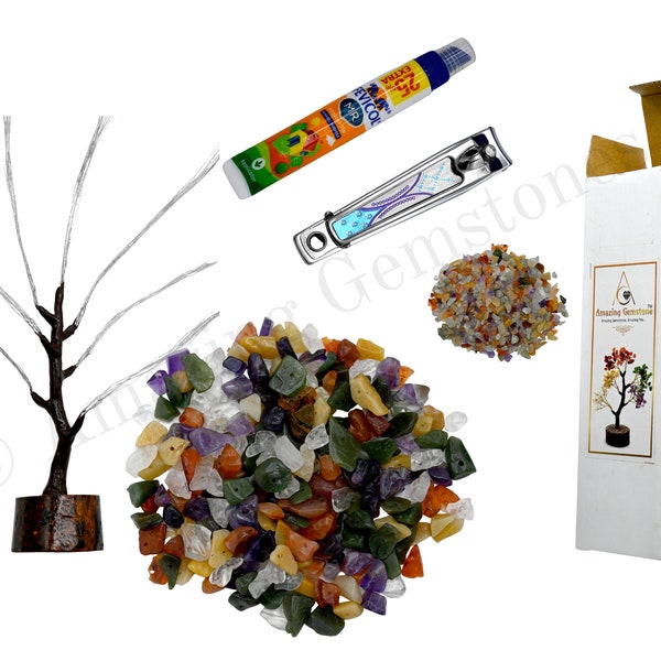 Do it Yourself Kits for Adults and Kids, Multi Gemstone Crystal Decor DIY Kit, Fun Gifts for Her, Home Office Table Decor (Premium Gift Box)