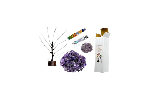 Do it Yourself Amethyst Crystal Decor Kit, DIY Craft Kit for Adults and Kids, DIY Gift for Women, Gift for Her, Home Office Decor, Fun Gifts