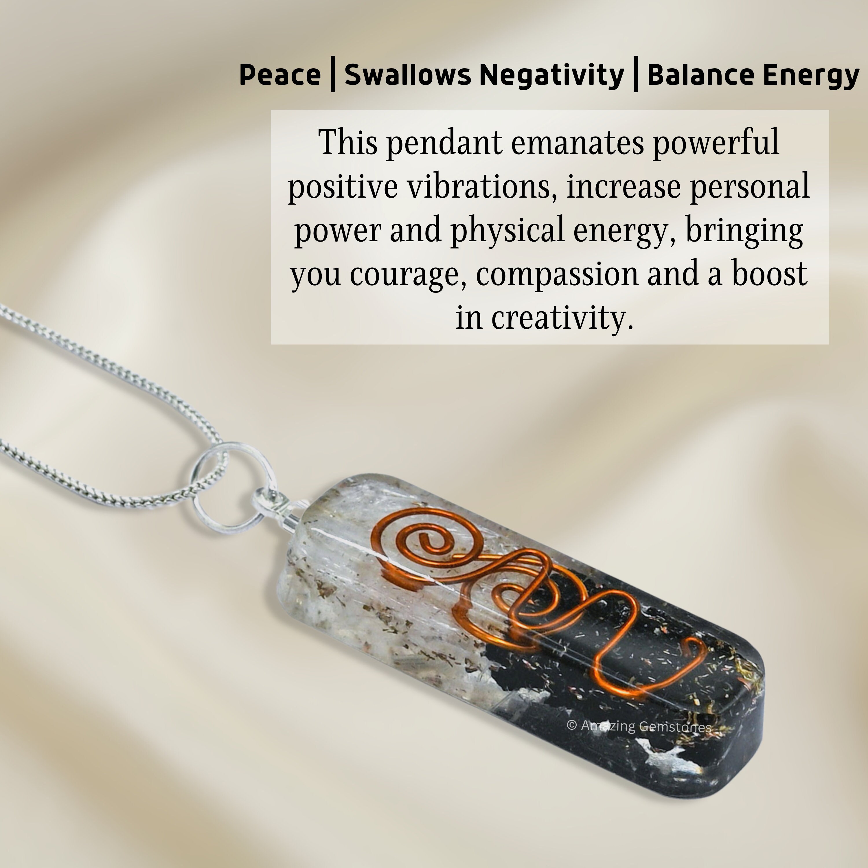 Collana Ciondolo Minerale pietre vere naturali di Shungite Collana Ciondolo Minerale pietre vere naturali di Shungite