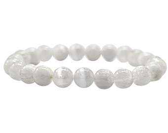 Selenite Crystal Bracelet: Handmade Healing Stone Jewelry