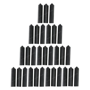 Shungite Crystal Points: Small Gemstone Pencil Points for DIY Craft