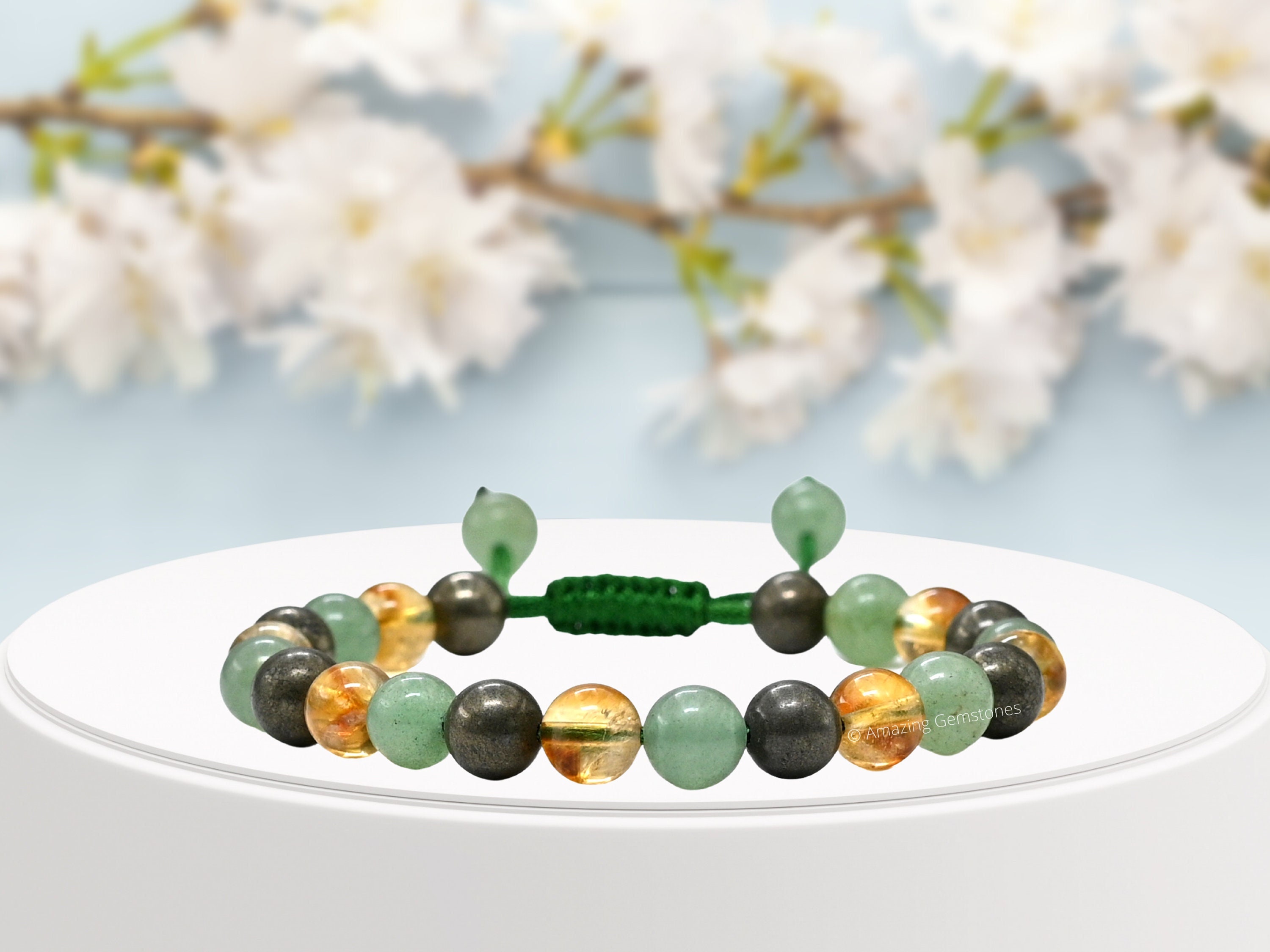 Natural Gemstone Round Beads Bracelet, Crystal Stacking Bracelet, Handmade Men Women Crystal Bracelet, Beginners Crystals, Gift for Her, 6mm