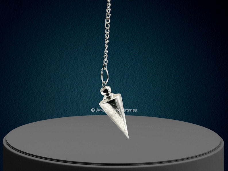 Silver Metal Pendulum Divination Tools for Energy Healing - Etsy