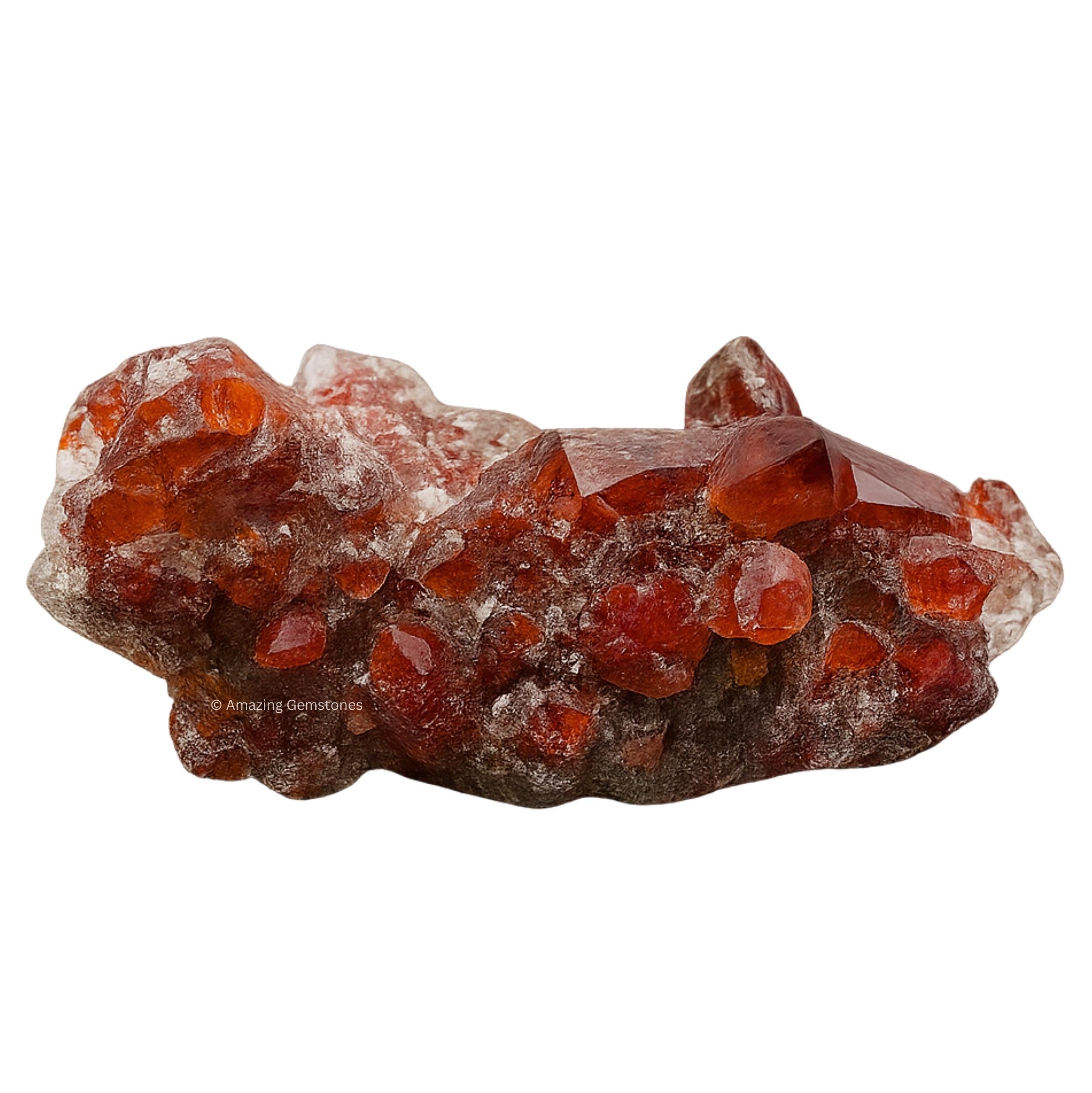 Red Hematoid Quartz Rough Mineral, Natural Healing Crystal Geode ...