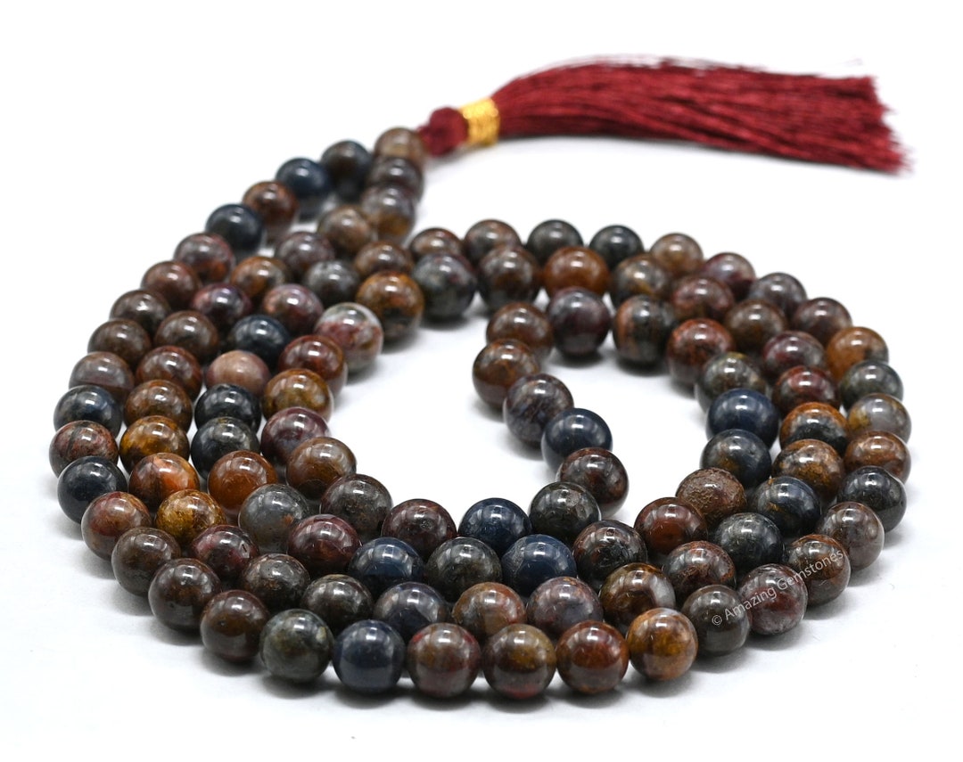 Balibali Trendy White Beads Necklace Mixed Natural Stone Rudraksha Beaded Necklaces For Women Fashion Tassel Reiki