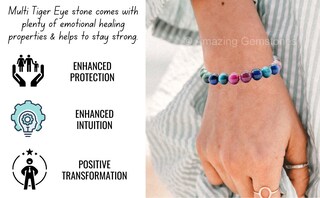 Bracciale In Pelle Multistrato Da Donna – Con Perle Tonde E Cristalli – Motivo Leopardato – Lunghezza 19,5 Cm