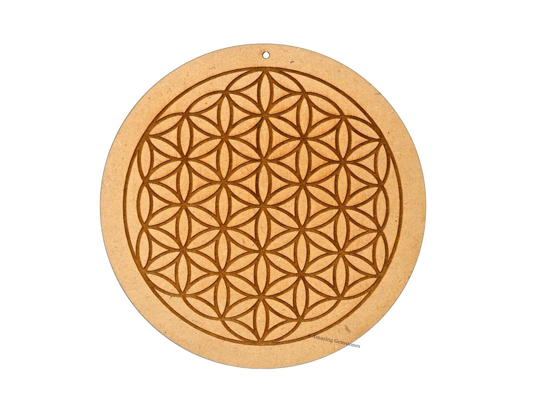 Flower of Life Wood Wall Art, Sacred Geometry Decor - Etsy