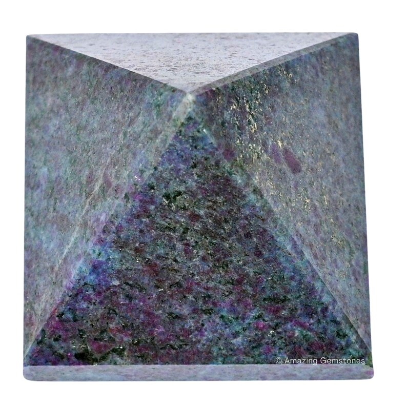 Handmade Ruby Kyanite Crystal Pyramid, Reiki Healing Decor image 11