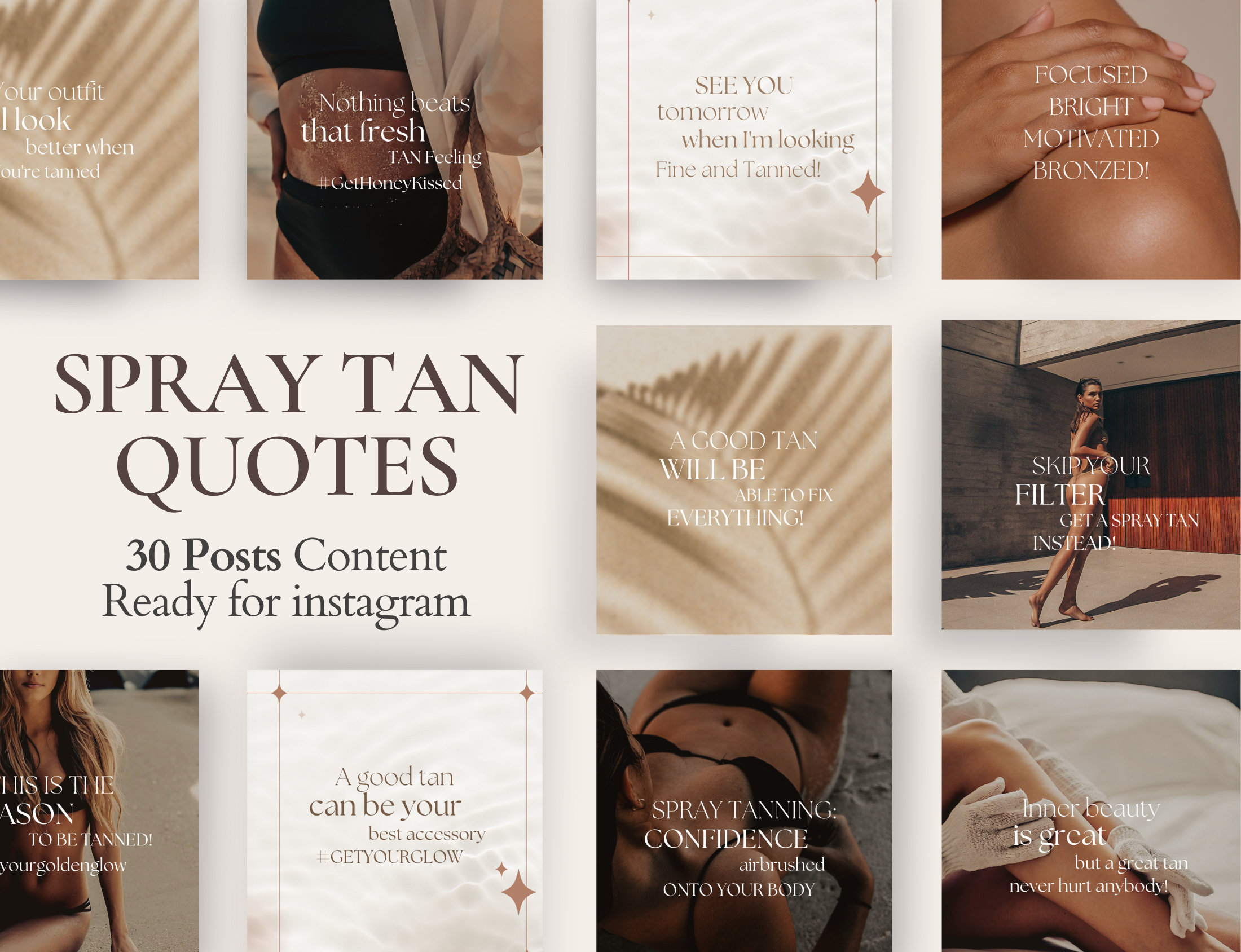 Spray Tan Quotes Instagram Posts Spray Tanning Tech Essentials Spray Tanning Social Media Canva
