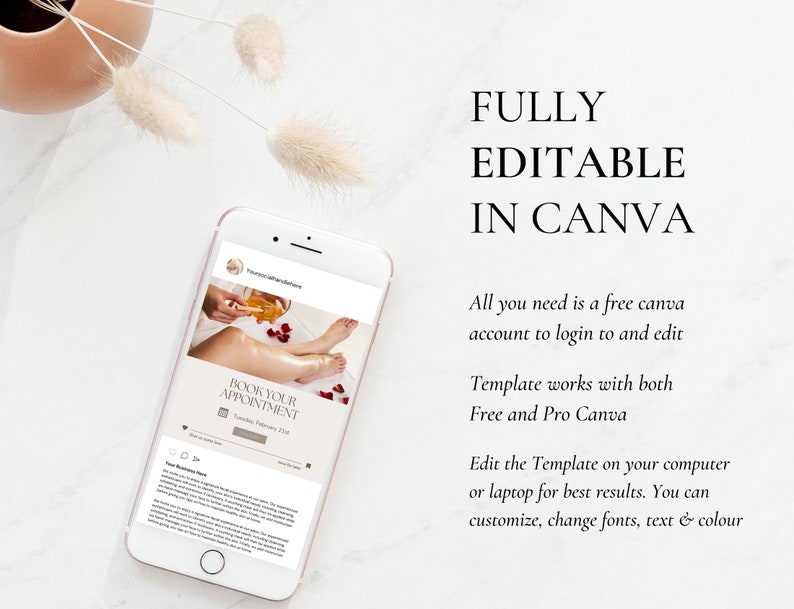 Waxing Instagram Post Templates Hair Removal Esthetician Etsy