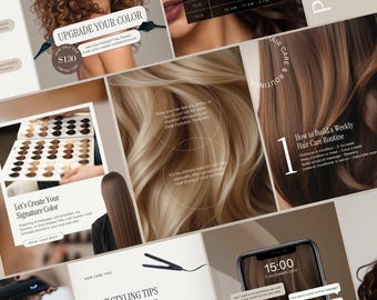 Hairstylist Instagram Templates | Hairdresser Social Media Posts | Hair Salon Canva Templates | Hair Instagram posts