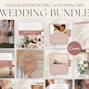 Wedding Instagram Posts, Wedding planner, Wedding tips and hacks, Bridal Posts, Social Media, Content Creator, Bride Templates