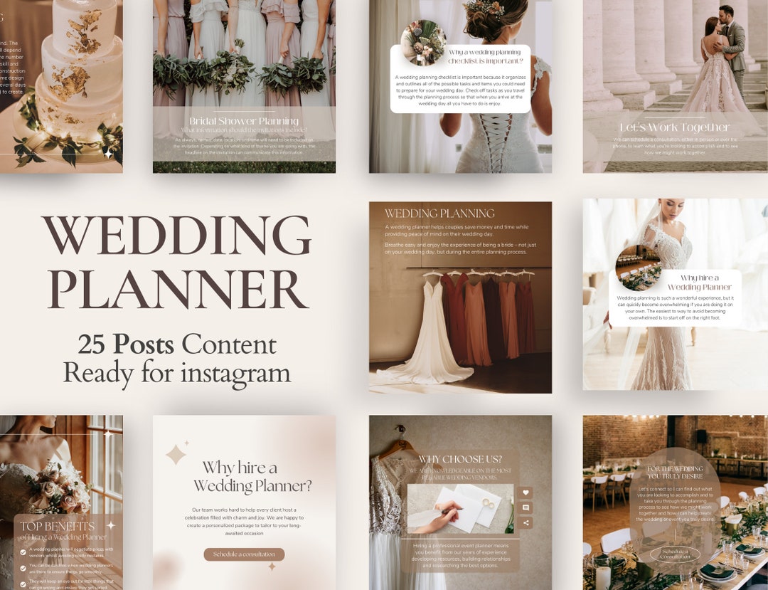 Wedding Planner Instagram Posts Event Planner Social Media