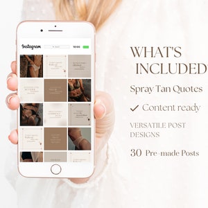 Spray Tan Quotes Instagram Templates | Premium Instagram Posts | Spray ...