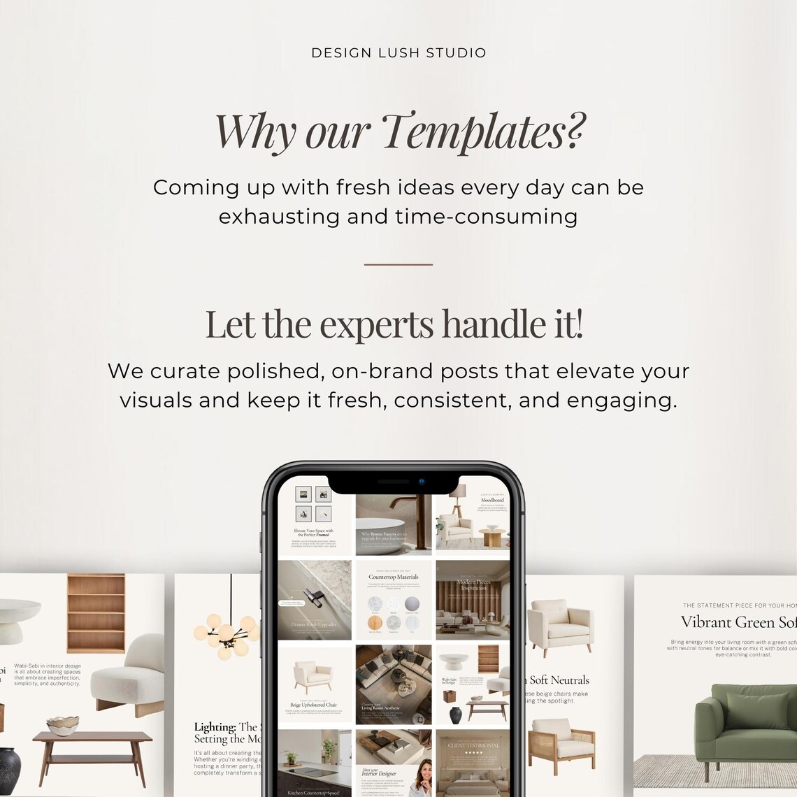 Interior Design Instagram Post Template | Interior Designer Templates ...