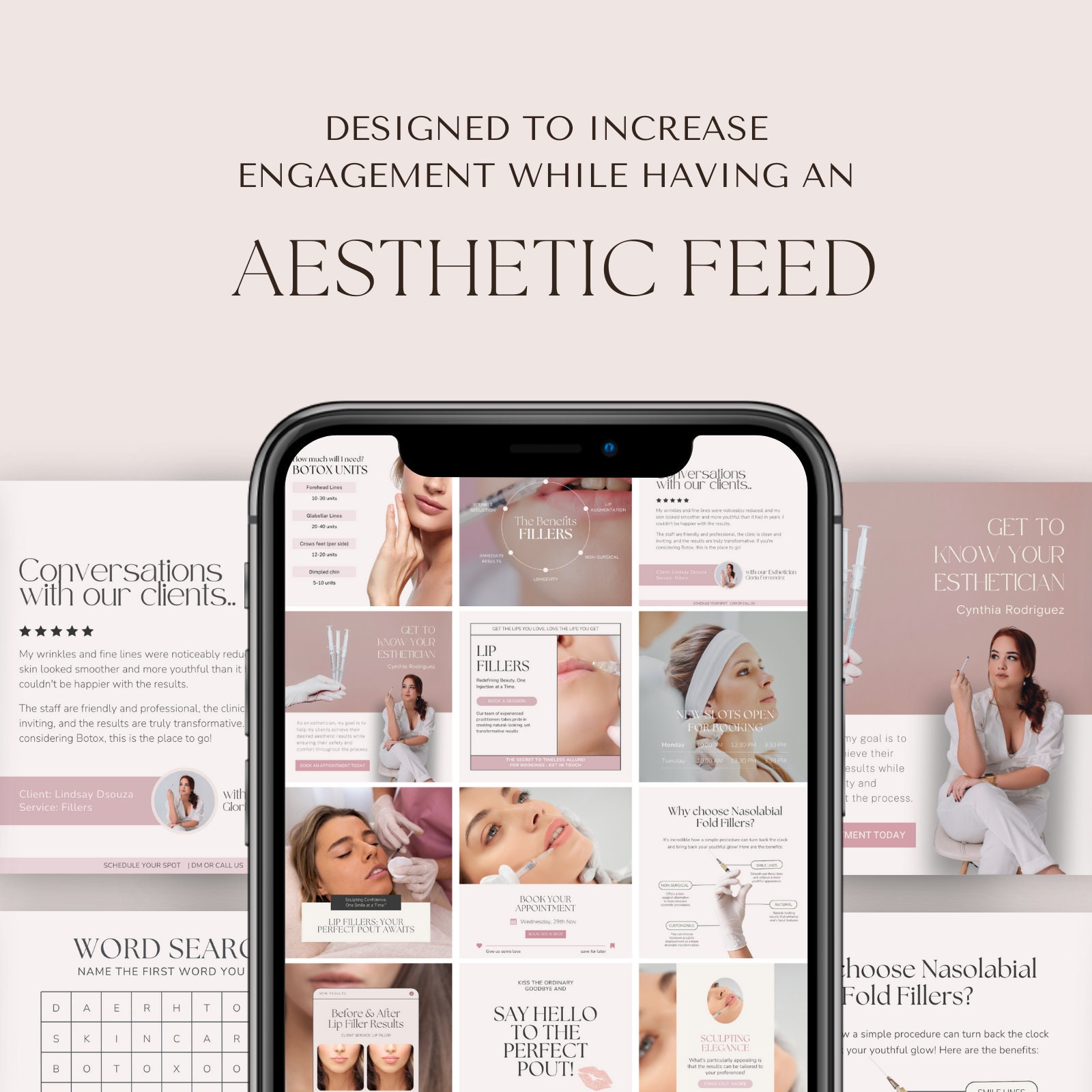 Pink Instagram Templates for Botox and Fillers | Nurse Injector ...