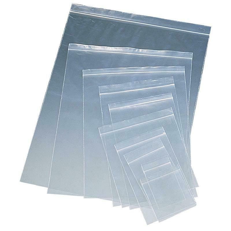 Grip Seal Bags Self Resealable Mini Grip Poly Plastic Clear Zip Lock [All  Sizes]