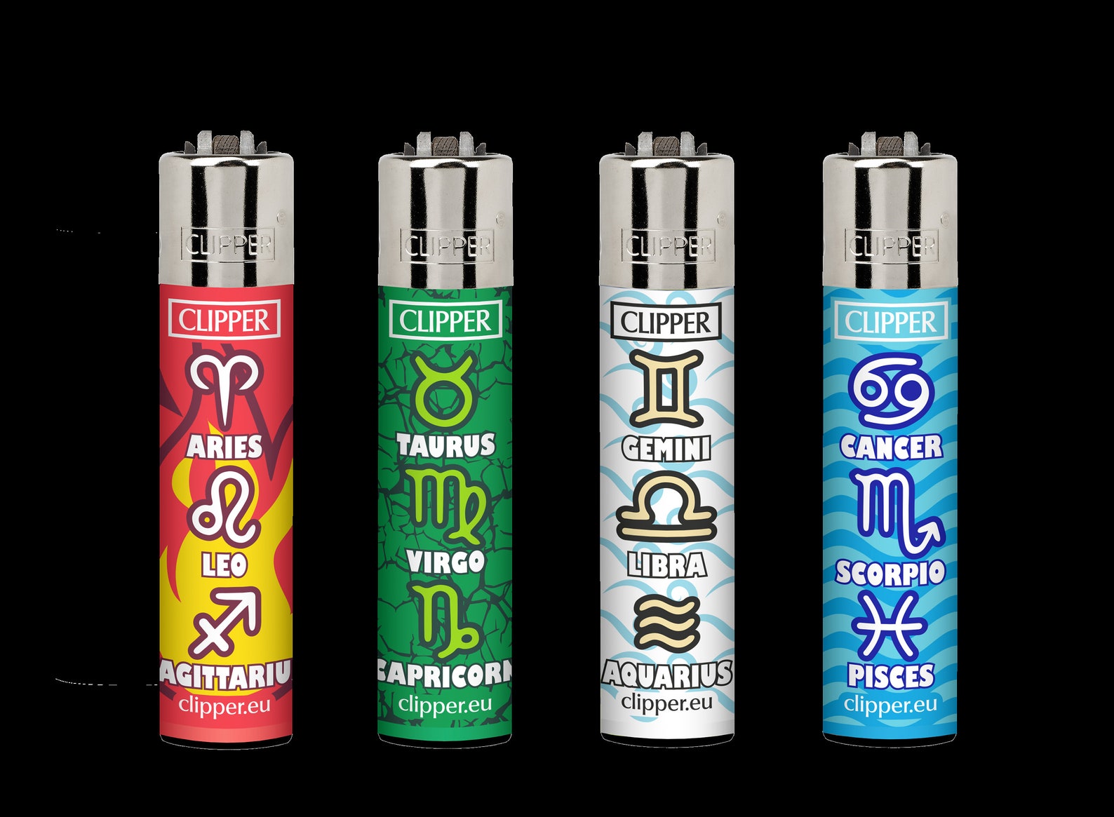 4 x Cool ELEMENTOS ZODIAC Encendedores Clipper Raros Únicos Etsy