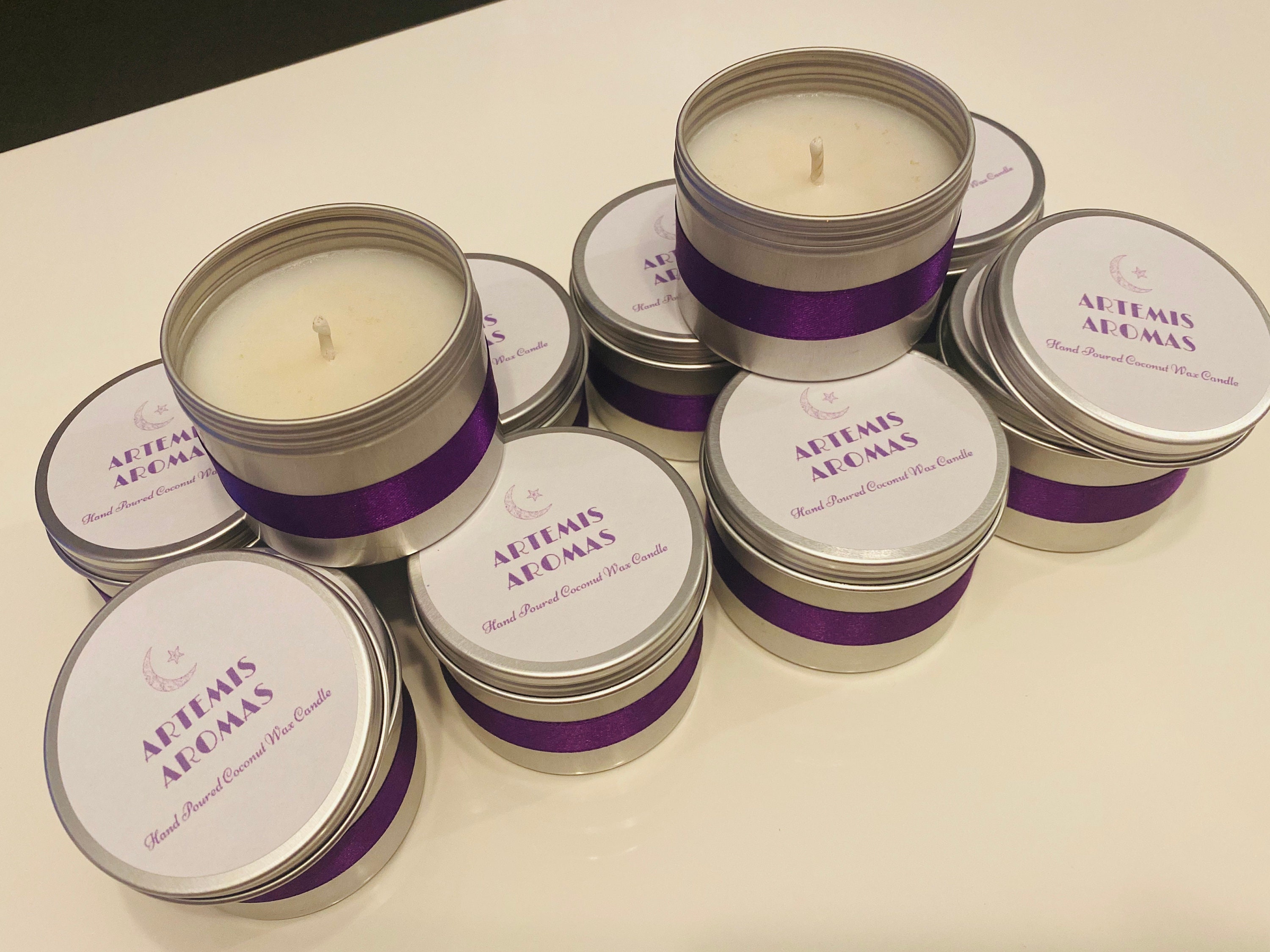 Luxury Coconut Wax Aromatherapy Candle Stress Relief Etsy