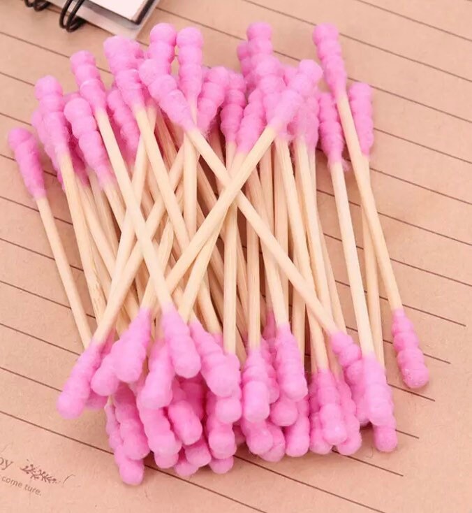 Pink cotton swab Etsy