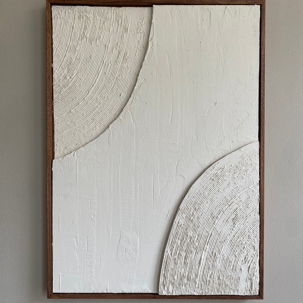 Abstract Art Plaster art 3D framed