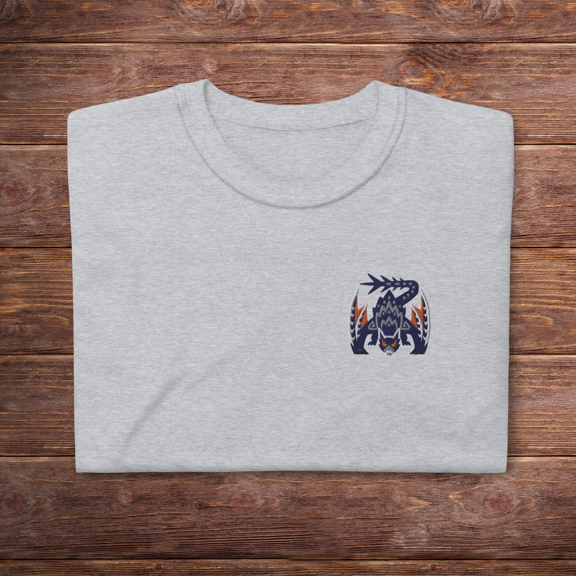 Monster Hunter Nargacuga Inspired T-shirt, Embroidery, Unisex - Etsy