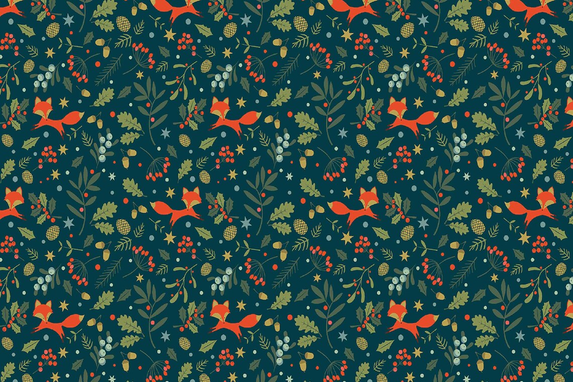 Red Fox Red Foxes Fox Wallpaper for Kids Autumn Removable Etsy Canada