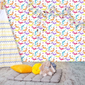 Color Cats, Cats, Cat, Color, Wall Mural, Removable Wallpaper, Easy stick, Peel and stick, Self Adhesive Wallpaper, Temporary Wallpaper, #24