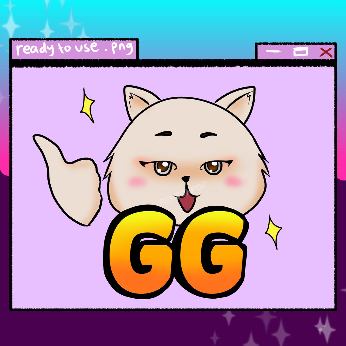 4 x TWITCH EMOTES Cute Cats Emote for Streaming Emote for | Etsy