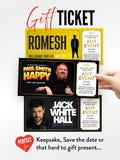 Custom Gift Ticket – Personalised Voucher for Any Event, Experience, Gig, Festival, Theatre, Comedy show or Surprise, memorabilia Keepsake product logo