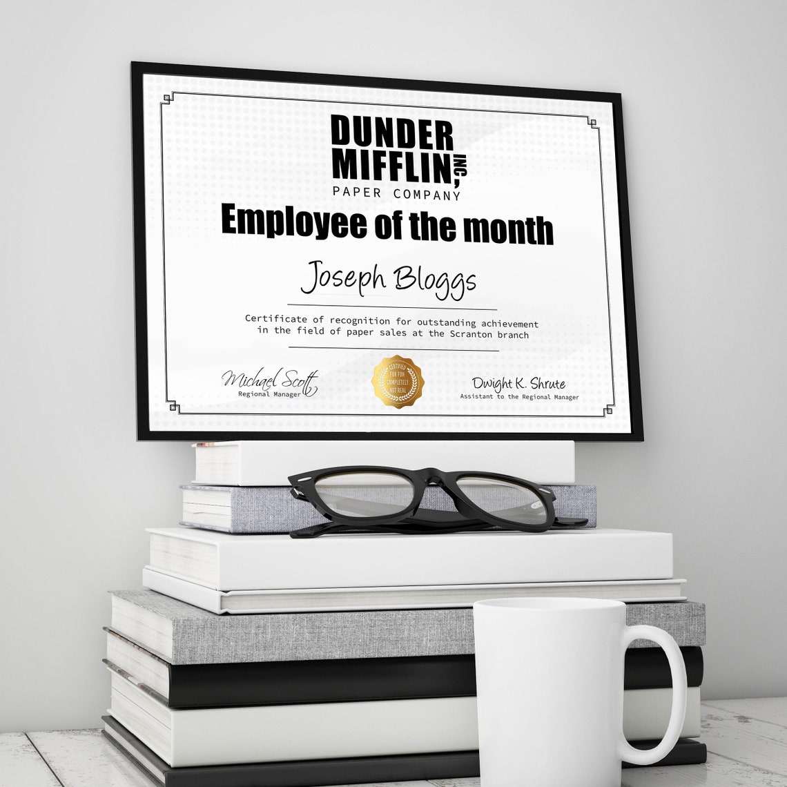Officially Licensed Office Merch The Office Dunder Mifflin Employee Of The Month T-Shirt – Officially Licensed TV Show Merch Officially Licensed The