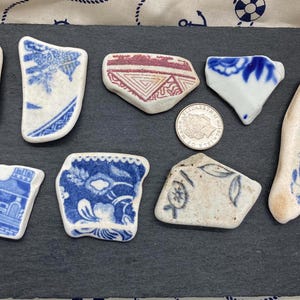 海の陶器の塊はDIYジュエリー、アート＆クラフトに最適です。詳しくは私のショップをご覧ください。