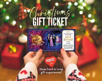 Custom Gift Ticket – Personalised for Any Event, Experience, Gig, Festival, Theatre, Comedy show or Surprise, Keepsake or save the date