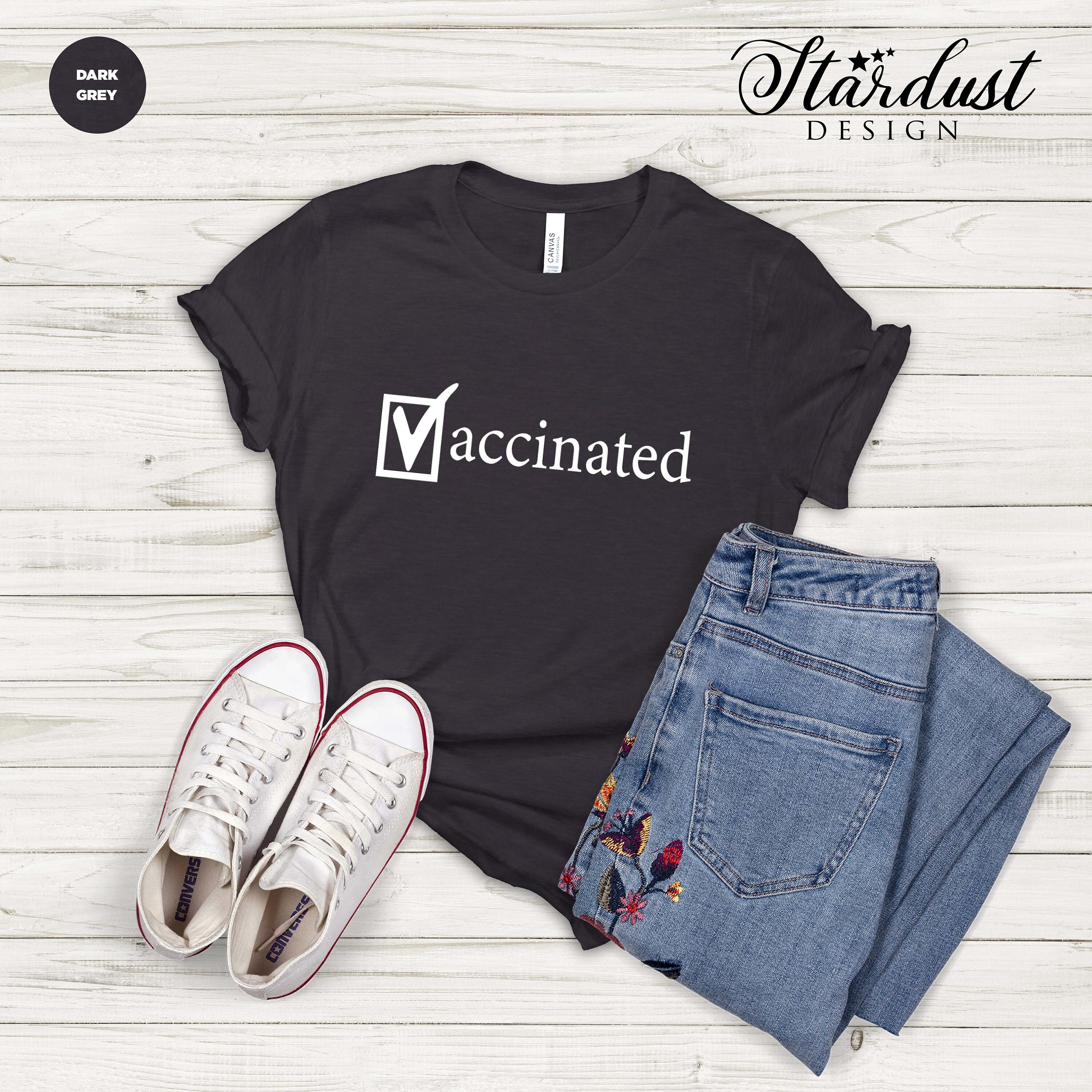 Vaccinated T-shirt Vaccine Shirt Vaccinated Tee Pro - Etsy