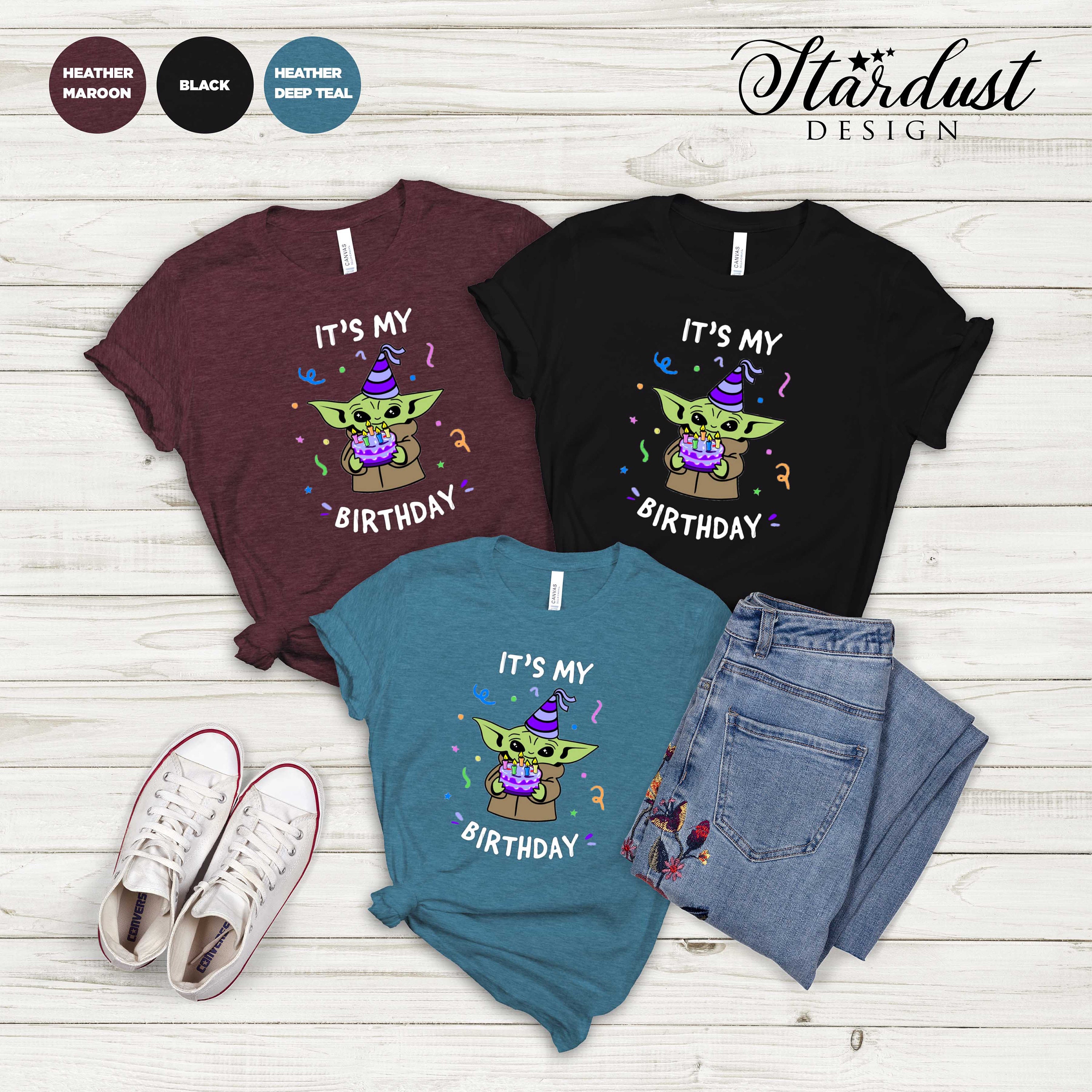 It's My Birthday Baby Yoda Shirt Baby Yoda Birthday | Etsy