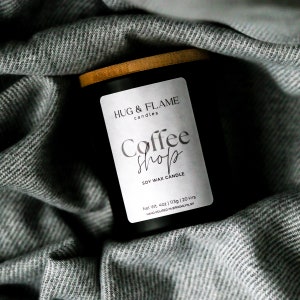 Coffee Shop Scented Candle | Two Wicks | Soy Wax | Candle Lover Gift | Cozy Home | Aromatherapy