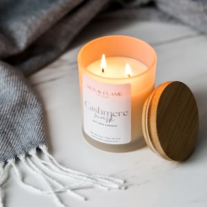 Cashmere Musk Scented Candle | Two Wick | Soy Wax | Candle Lover Gift | Aromatherapy