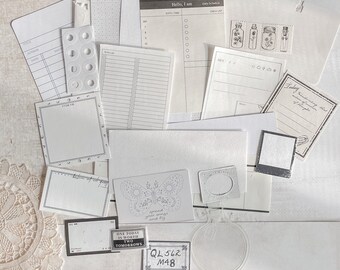 Cool Stationary, Whites, Stationary Kit, Stationary Paper, Paper Pack, Paper Bundle, Stationary Grab Bag, Mystery, Stationary Supplies, Gift