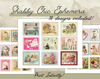 Shabby Chic, Efêmeros para Diário de Sucata, Efêmeros Digitais, Efêmeros para Diários de Sucata, Flores de Efêmera, Efêmeras para Artesanato em Papel, Amor, Rosa