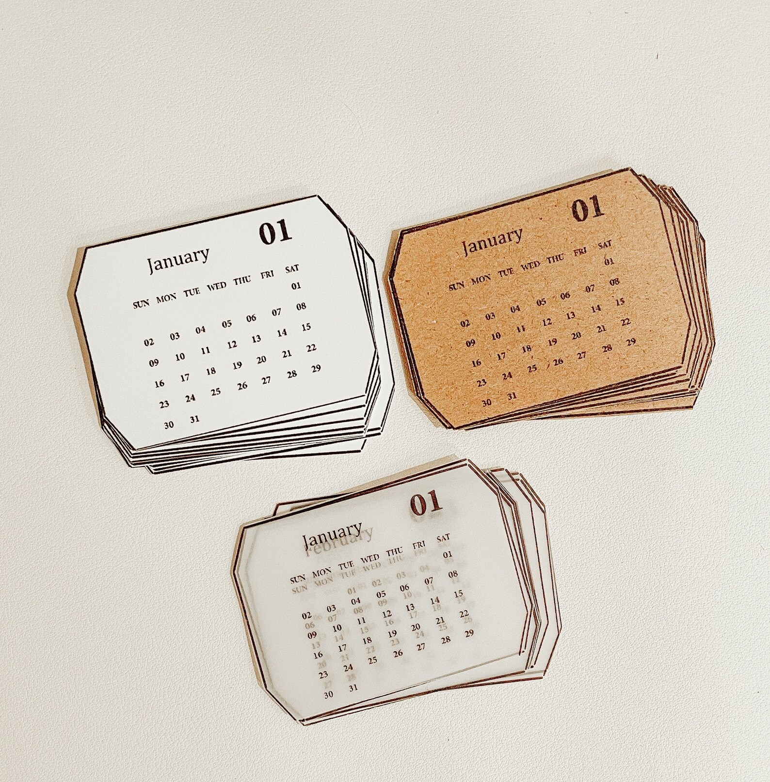 Monthly Calendar Calendar Labels Mini Calendar Label | Etsy