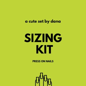 May include: A sizing kit for press-on nails. The kit includes a set of nail tips in different sizes to help you find the perfect fit.