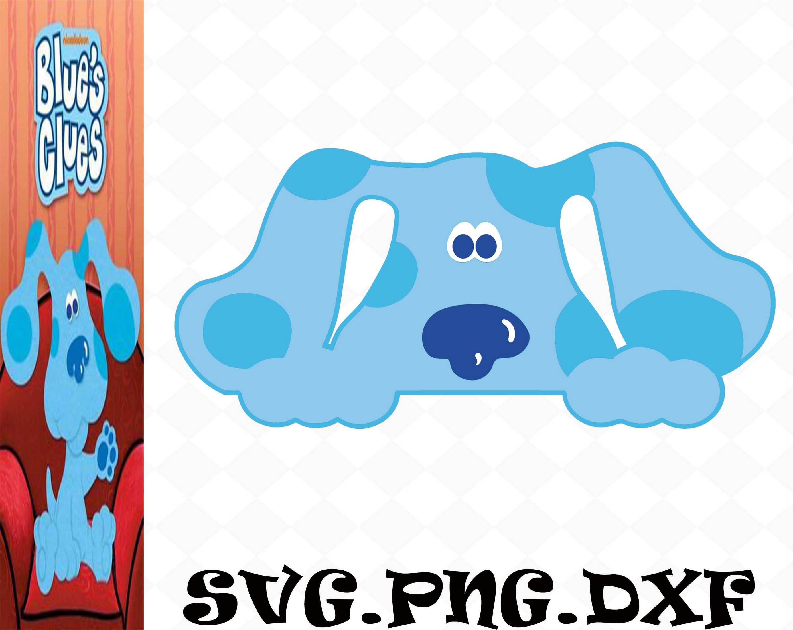 Blues Clues Face svg Blue's Clues svg Blue's Clues | Etsy