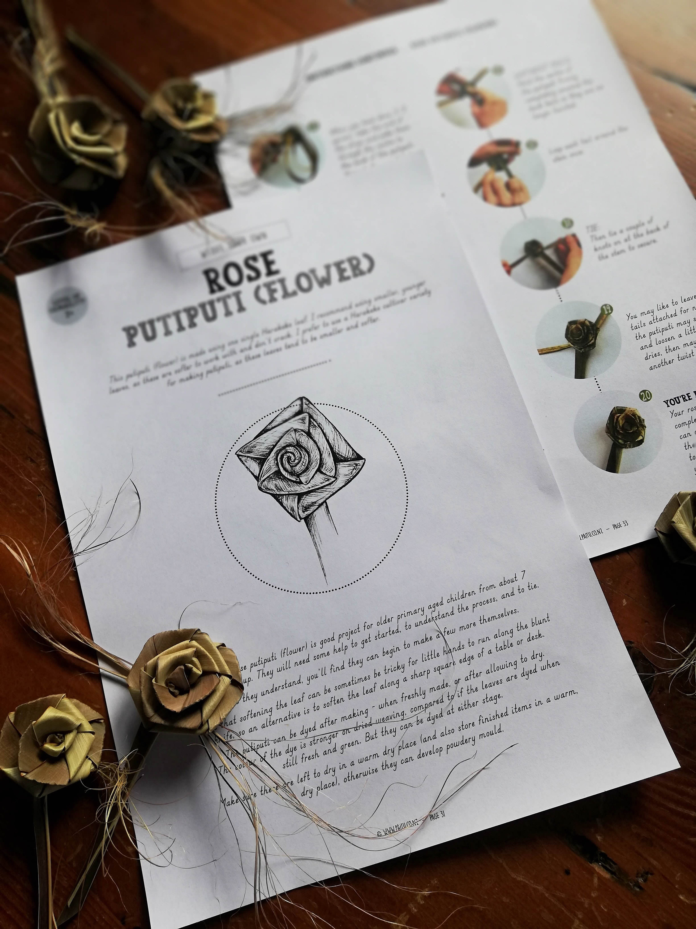 NZ Flax Weaving / Harakeke Weaving Book for Kids – Project Booklet ...