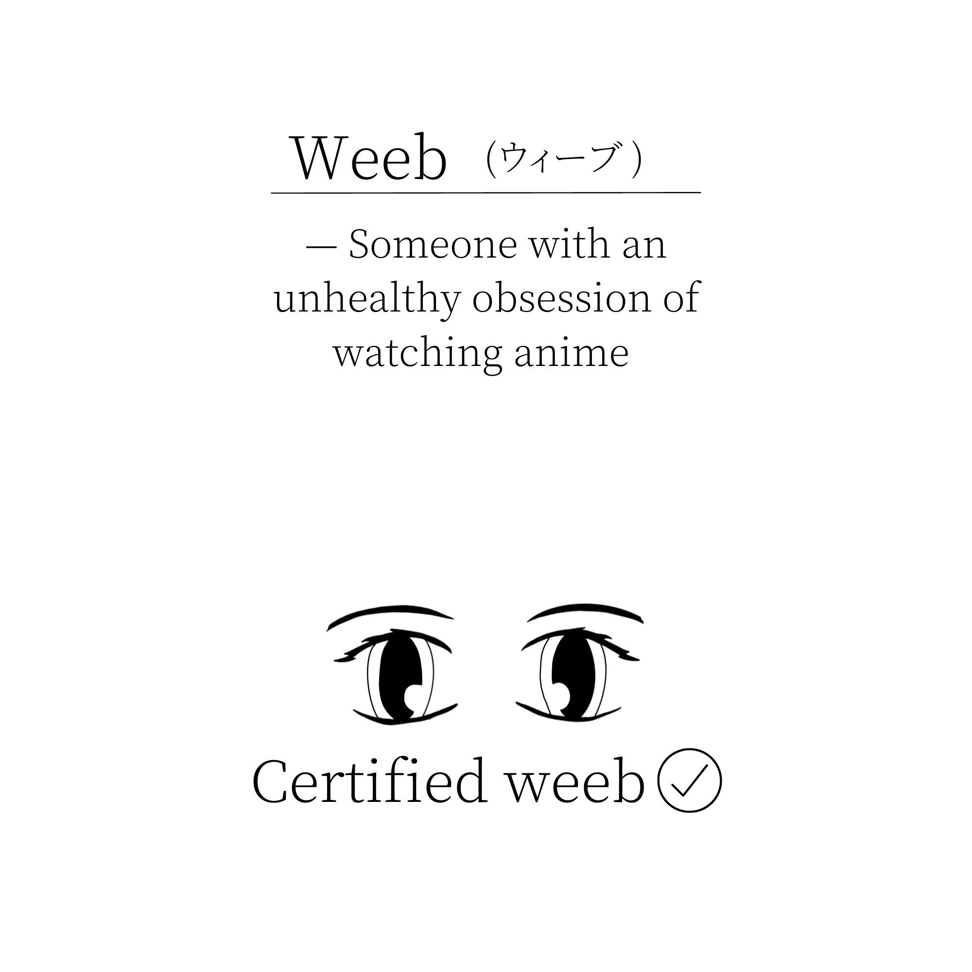 Anime Weeb Merch SVG Design Digital Download Etsy