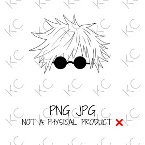 Jujutsu anime character SVG Digital shirt Design