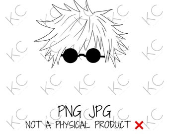 Jujutsu anime character SVG Digital shirt Design