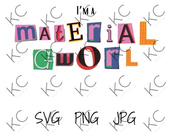 Material Girl SVG Digital download