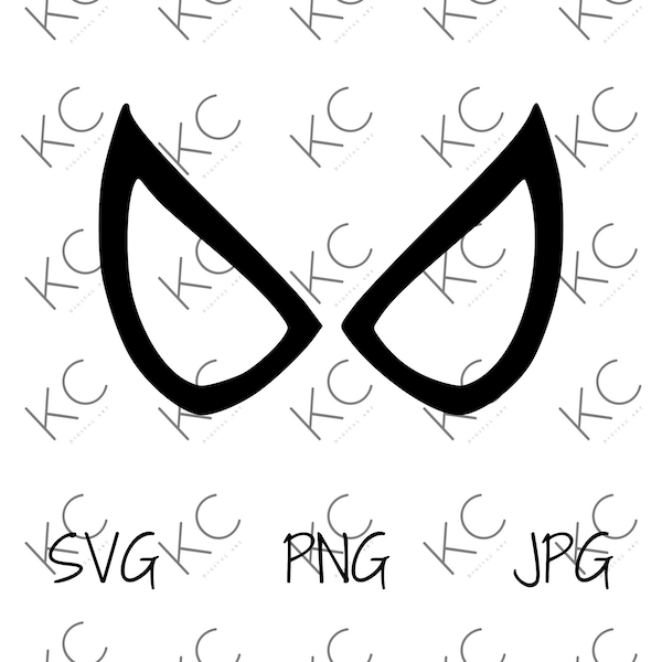 Spiderman Eyes SVG